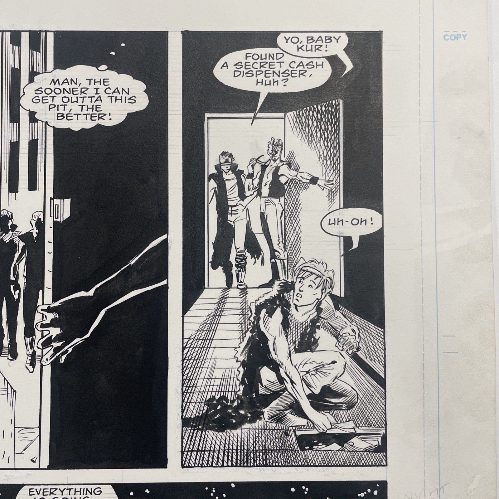 Lee Sullivan Original Art for Marvel's Robocop #8 Page 14 19906