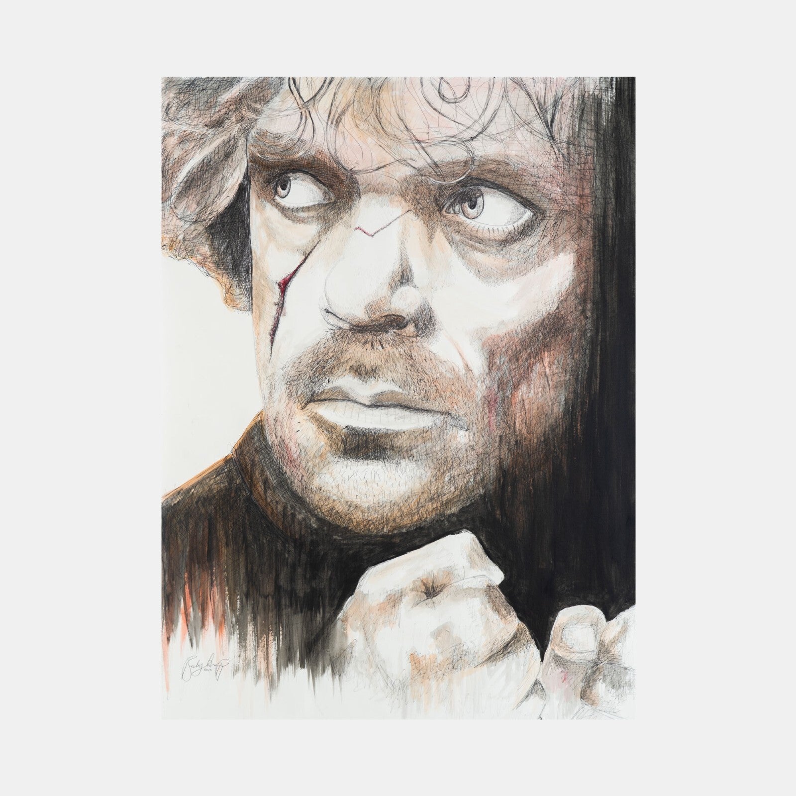 Tyrion Lannister Original Art by Becky Knapp with COA (80x59cm)0