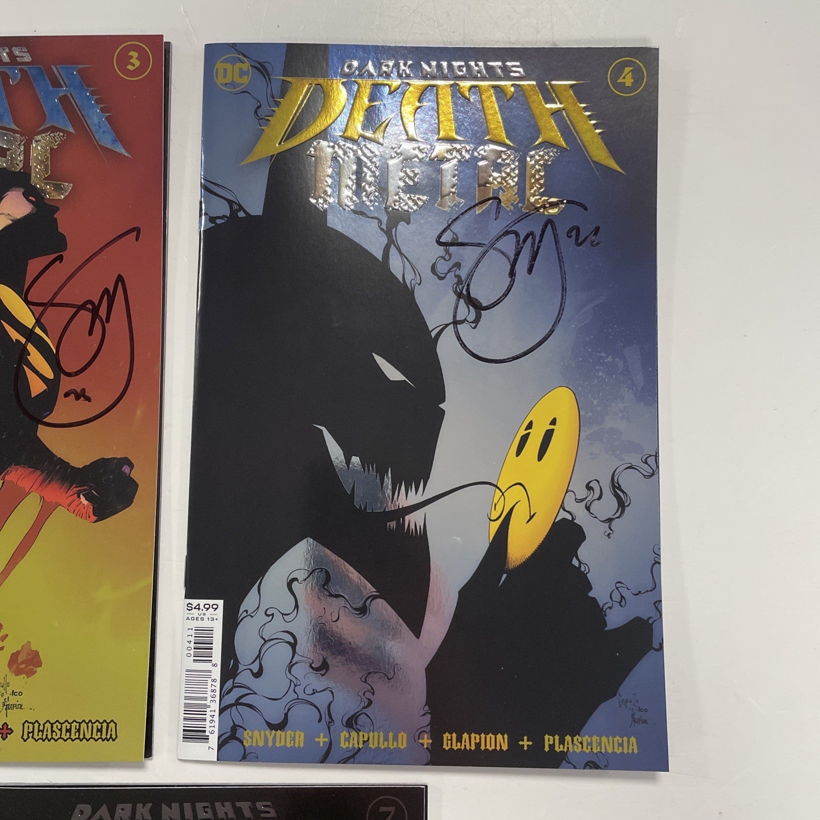 Dark Knights Death Metal #1-7 2020 All Signed Scott Snyder Foil Covers4