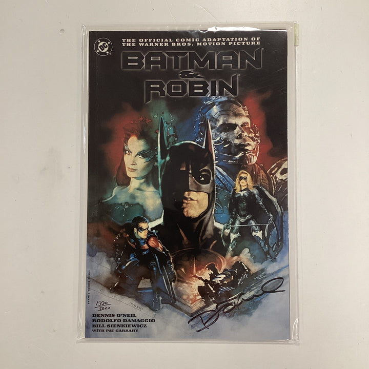 Batman & Robin Movie Adaptation Collectors Edition 1997 Signed Denny O'Neil DF0