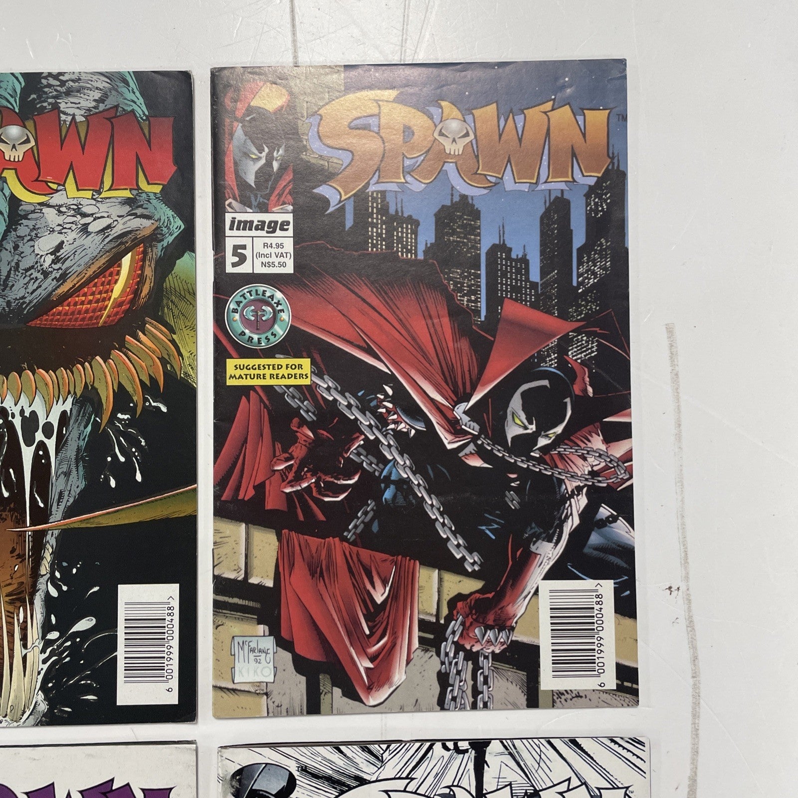 Spawn #1-10 1995 RSA Battleaxe South African Reprints Complete Image McFarlane3