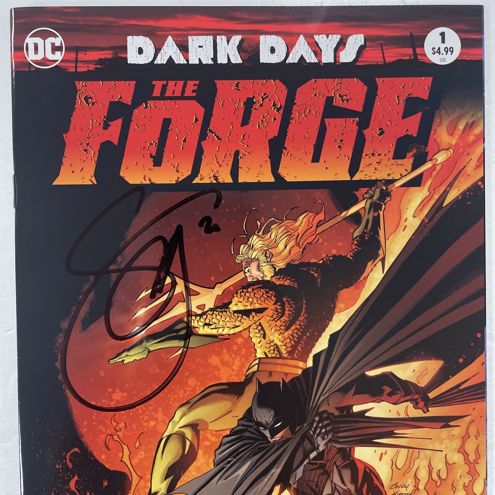 Dark Days The Forge #1 2017 NM Signed Scott Snyder **signed at Thoughtbubble1