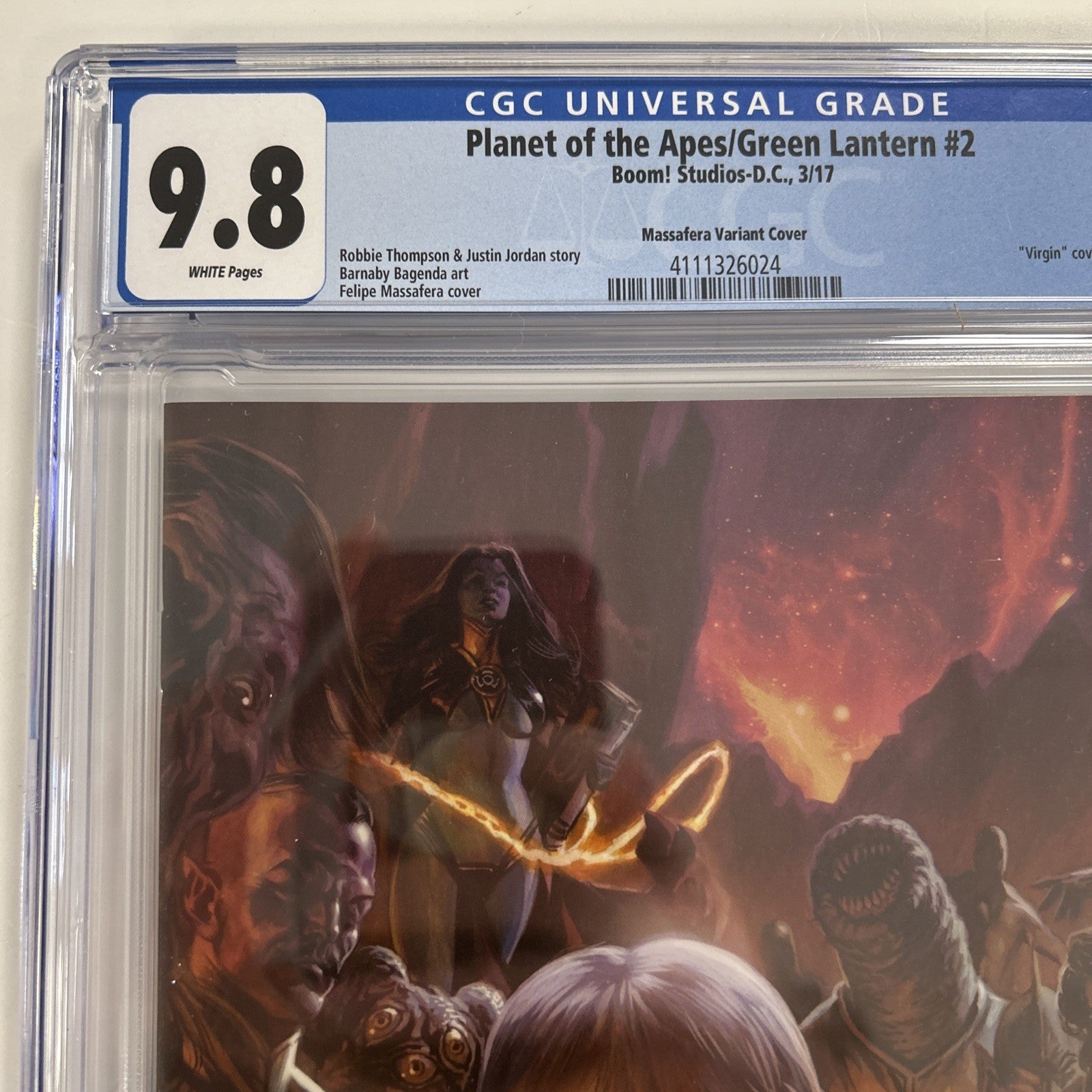 Planet of the Apes/Green Lantern #2 2017 CGC 9.8 Massafera 1:40 Virgin Variant5