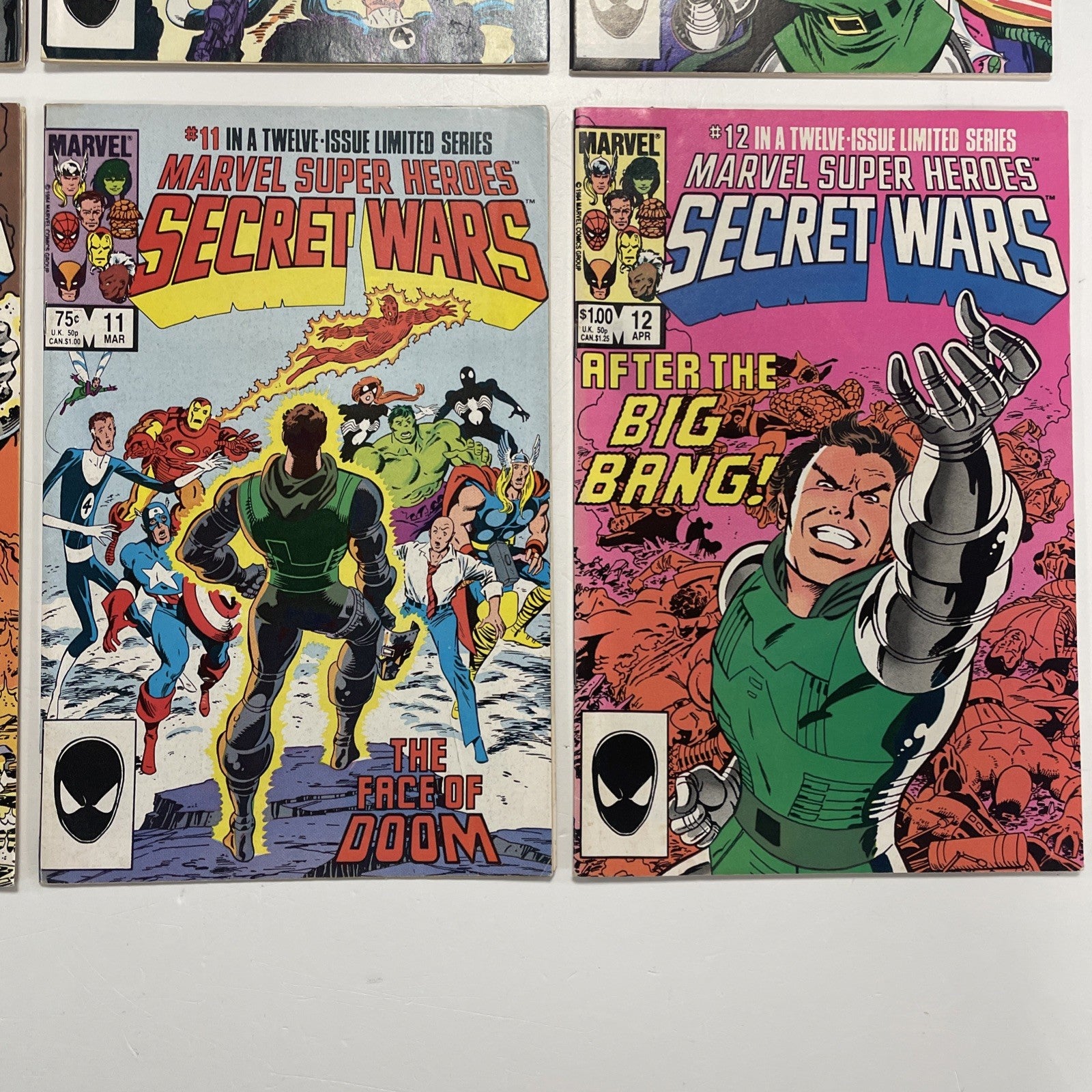 Marvel Super-heroes Secret Wars #1-12 Complete Set  Origin of Symbiot & More!6