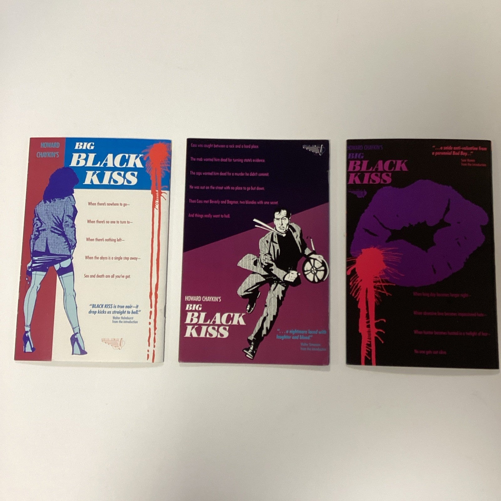 Black Kiss #1-3 1989 Mid Grades Howard Chaykin **Sticker residue on cover of #14