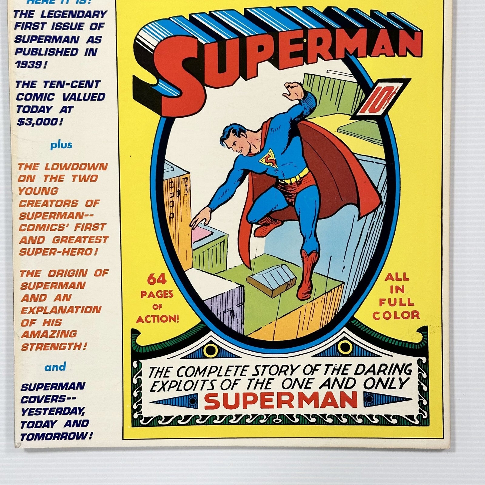 DC Famous First Edition Superman #1 1979 VF Pence Copy2