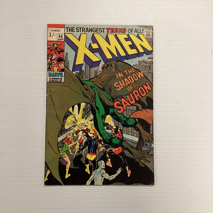 X-Men #60 1969 VG+ 1st Appearance Sauron Pence Copy