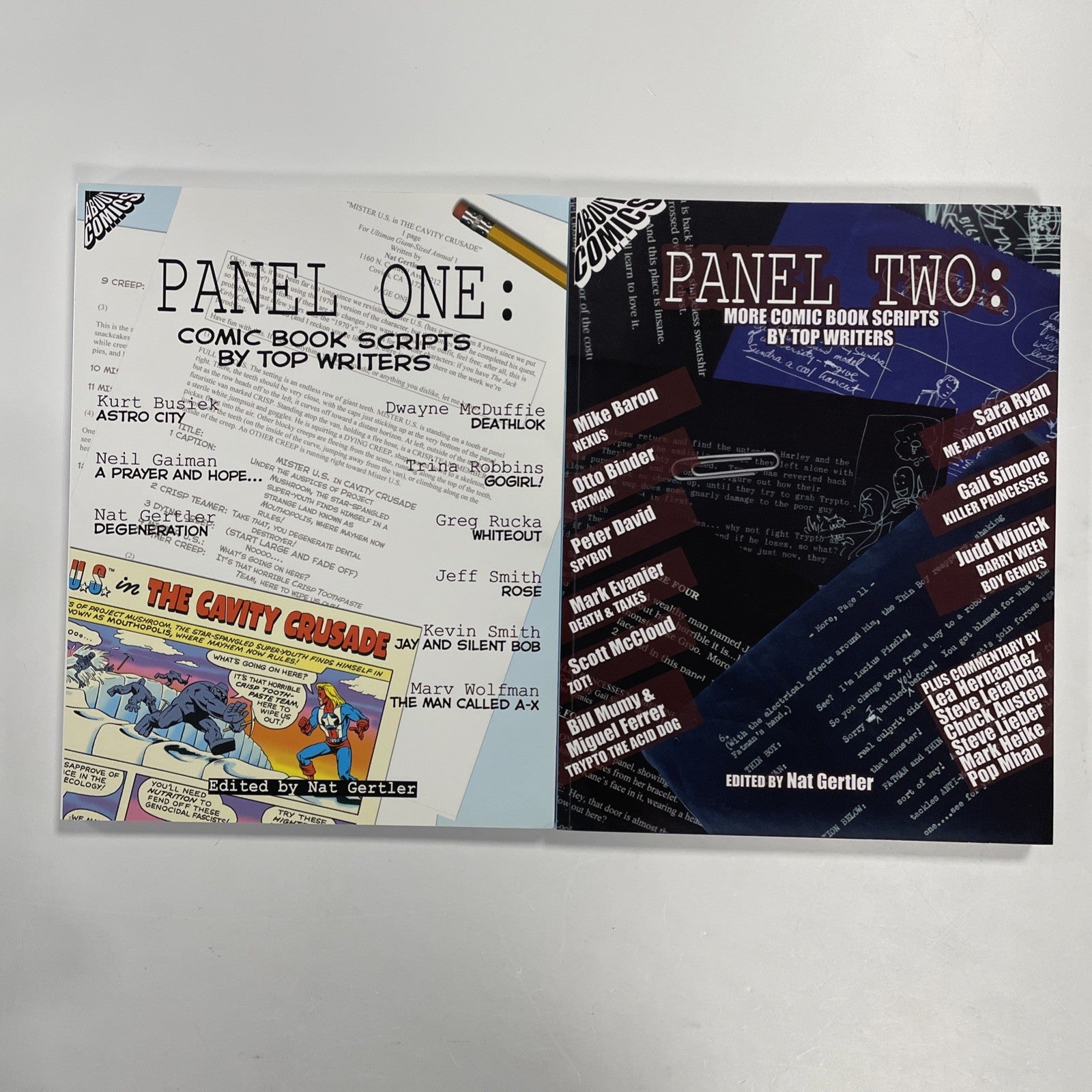 Panel One & Panel Two: Comic Book Scripts by Top Writers  2002, 2003 1st Prints0