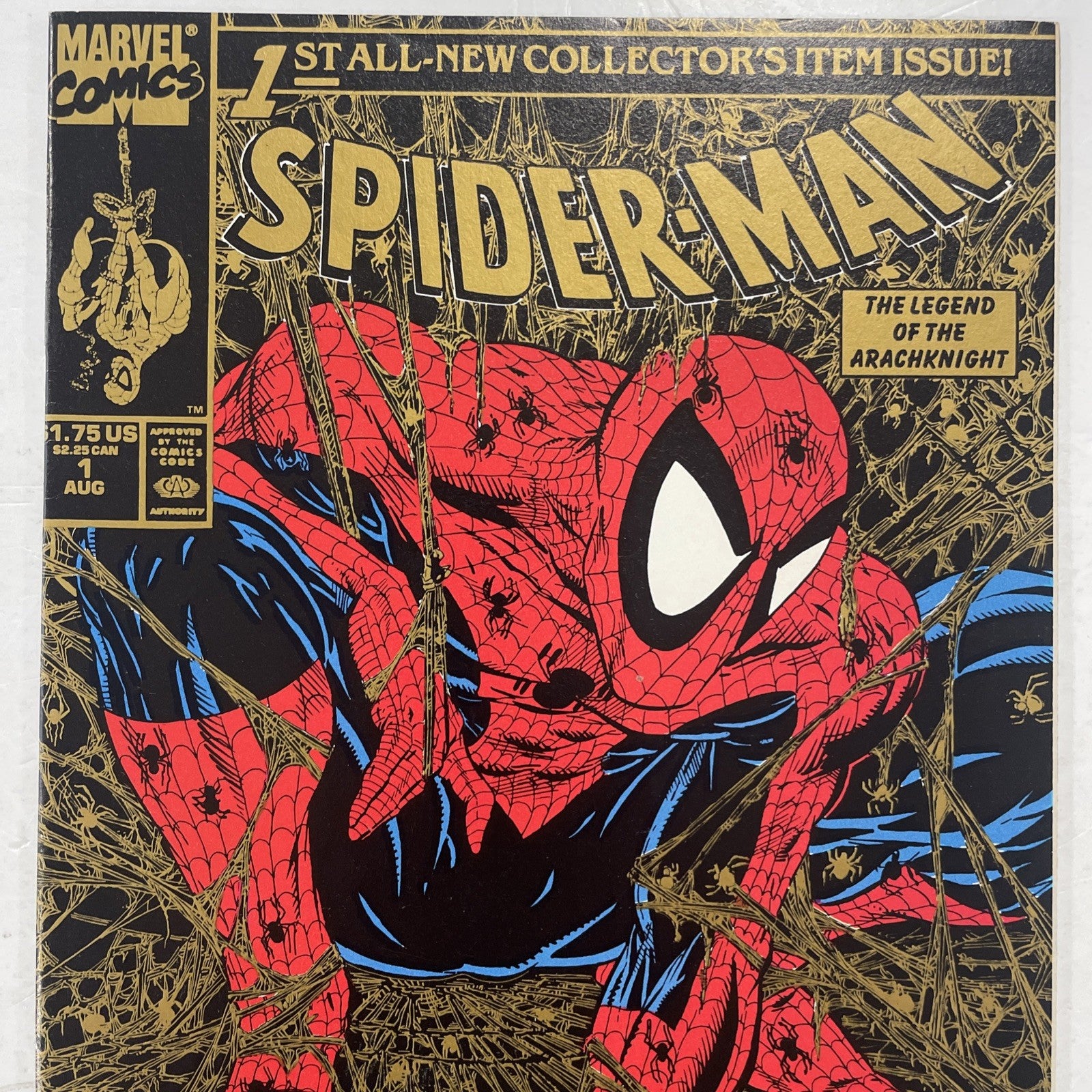 Spider-Man #1 1990 VF Gold Variant Todd McFarlane1