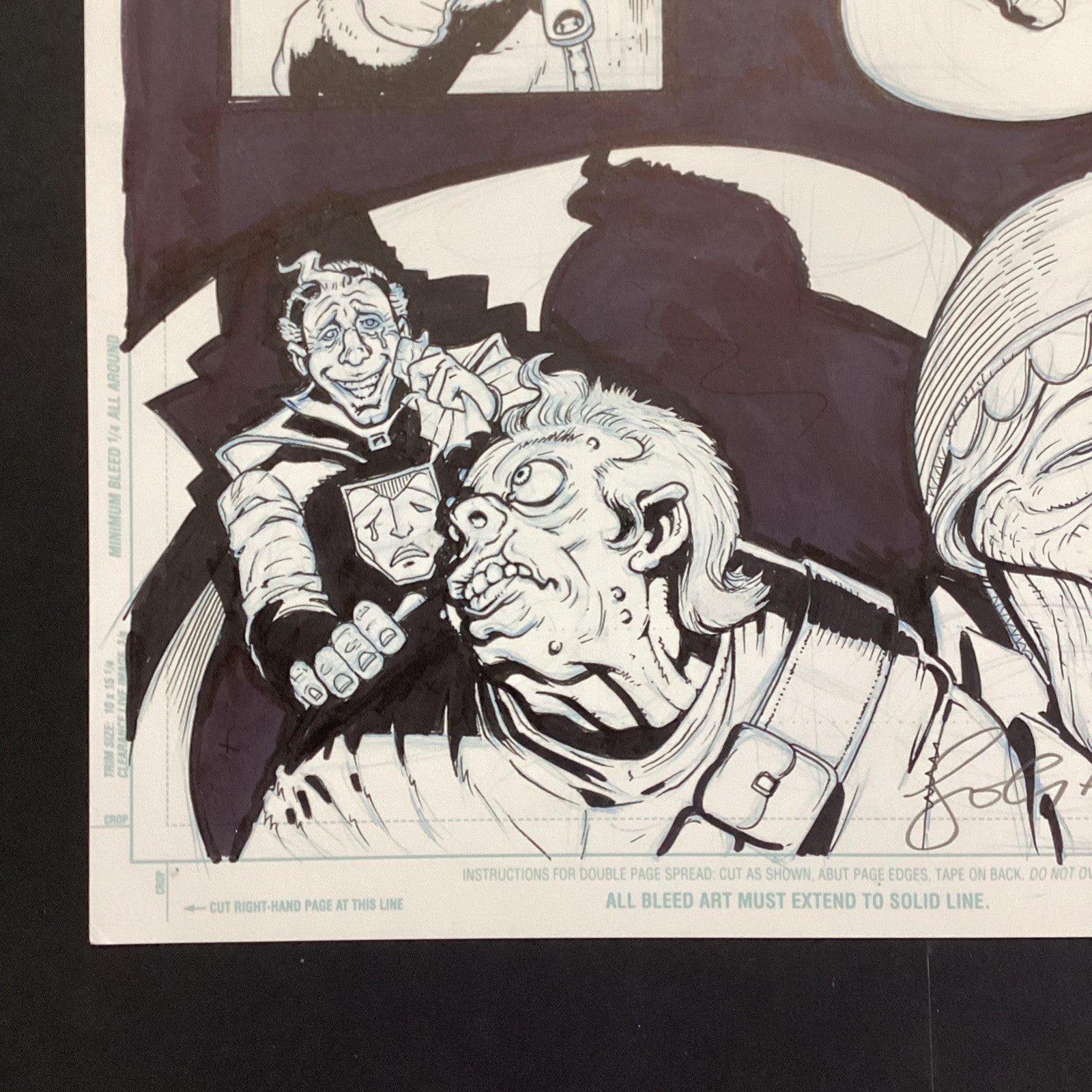 Original Artwork for Judge Dredd Otto Sump Page 8 By John Higgins6