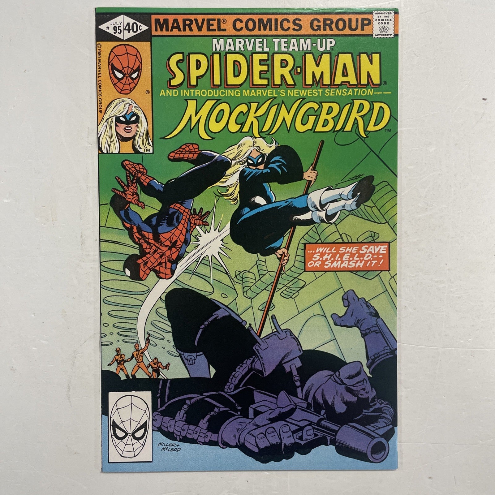 Marvel Team-Up #95 1980 NM Spider-Man 1st Mockingbird0
