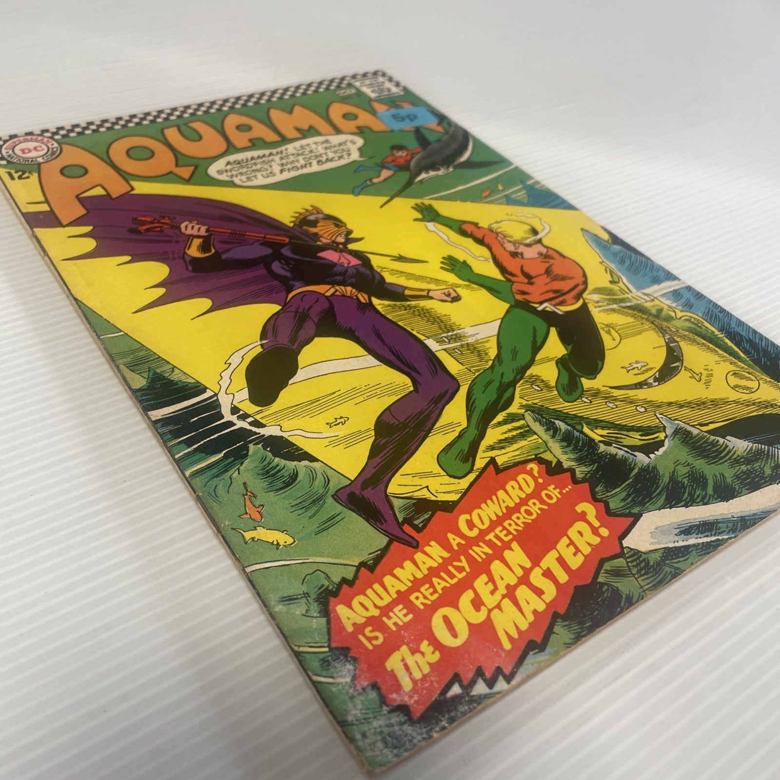 Aquaman #29 1966 GD/VG 1st Appearance Of Ocean Master Pence Sticker *See Descrip3
