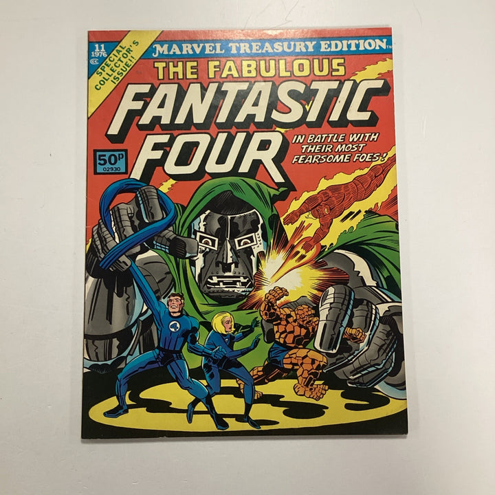 Marvel Treasury Edition #11 Fantastic Four 1976 FN/VF Pence Copy0