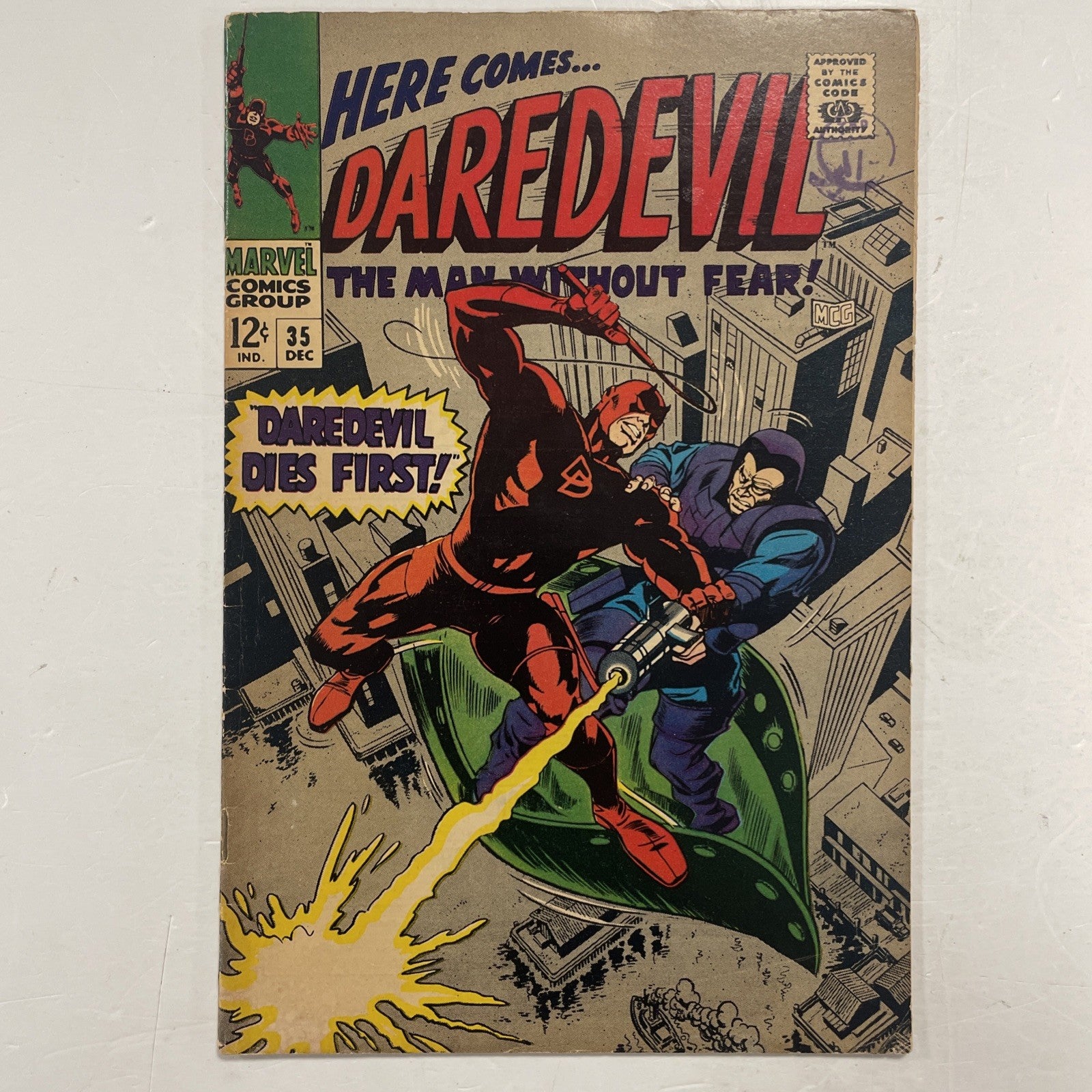 Daredevil #35 1967 VG Pence Stamp0