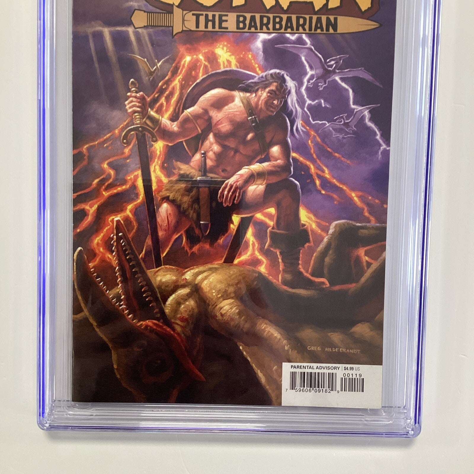 Conan The Barbarian #1 2019 CGC 9.4 White Pages Greg Hildebrandt 1:500 Variant2