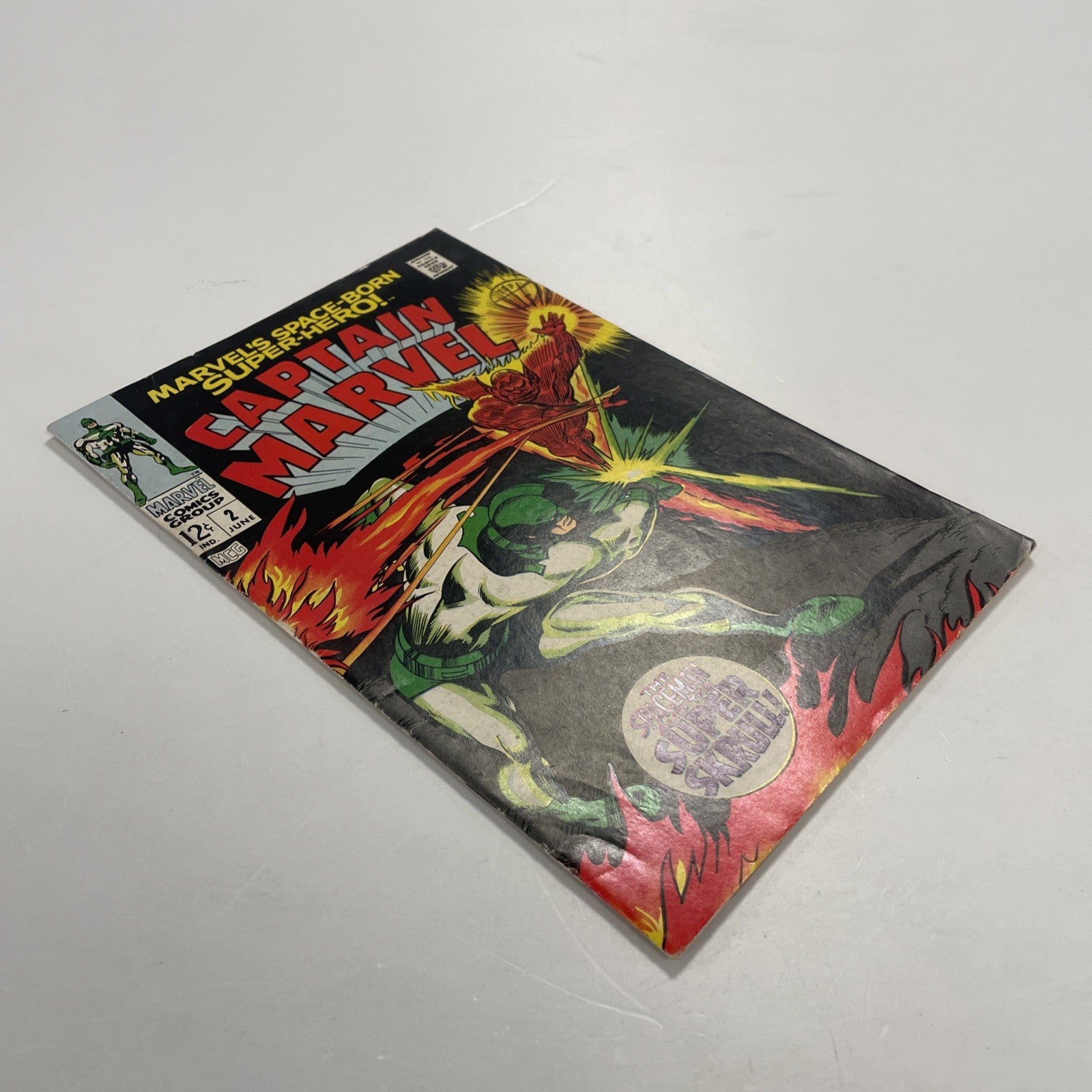 Captain Marvel #2 1968 FN/VF Pence Stamp3
