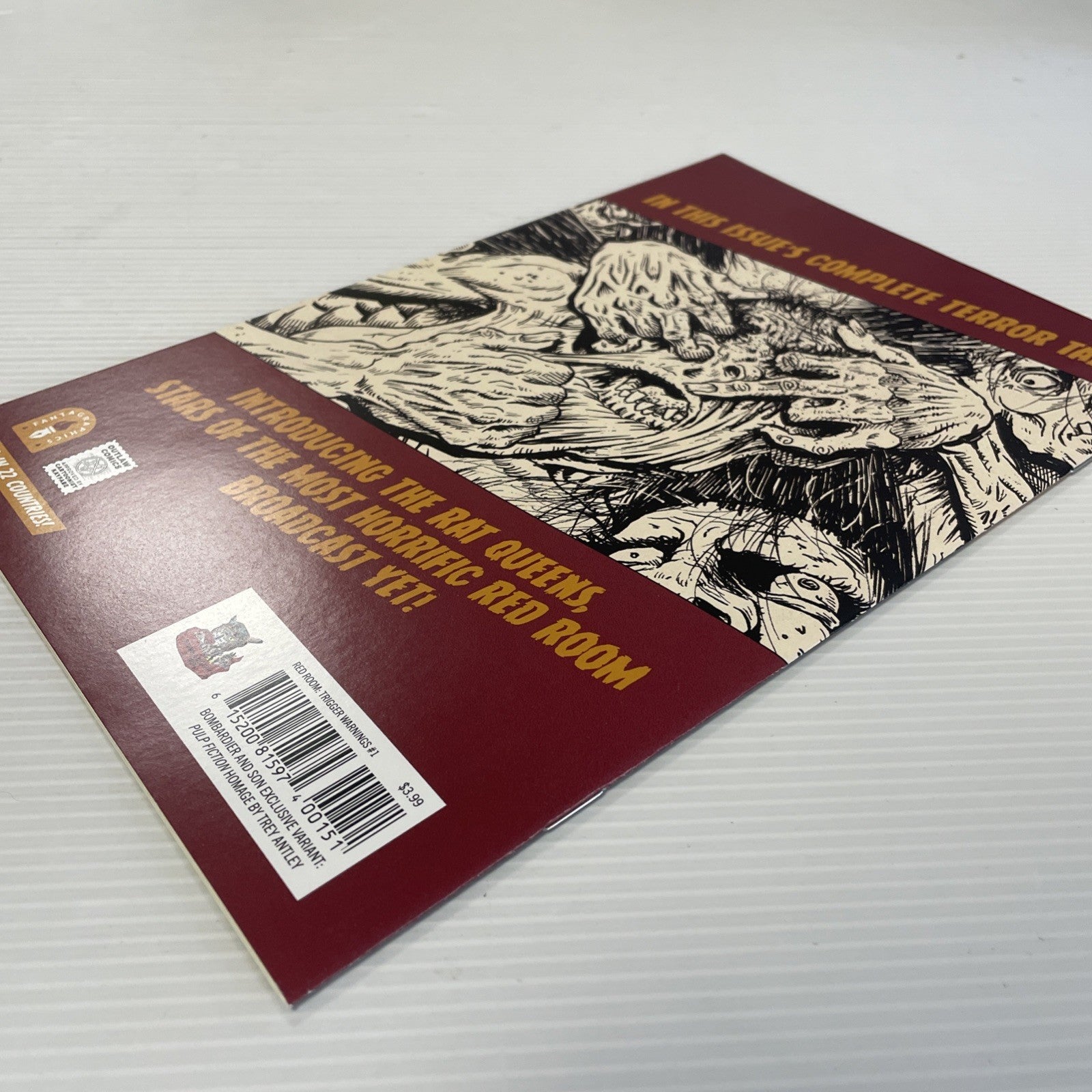 Red Room Trigger Warnings #1 2021 NM- Trey Antley Pulp Fiction Homage Ltd to 5007