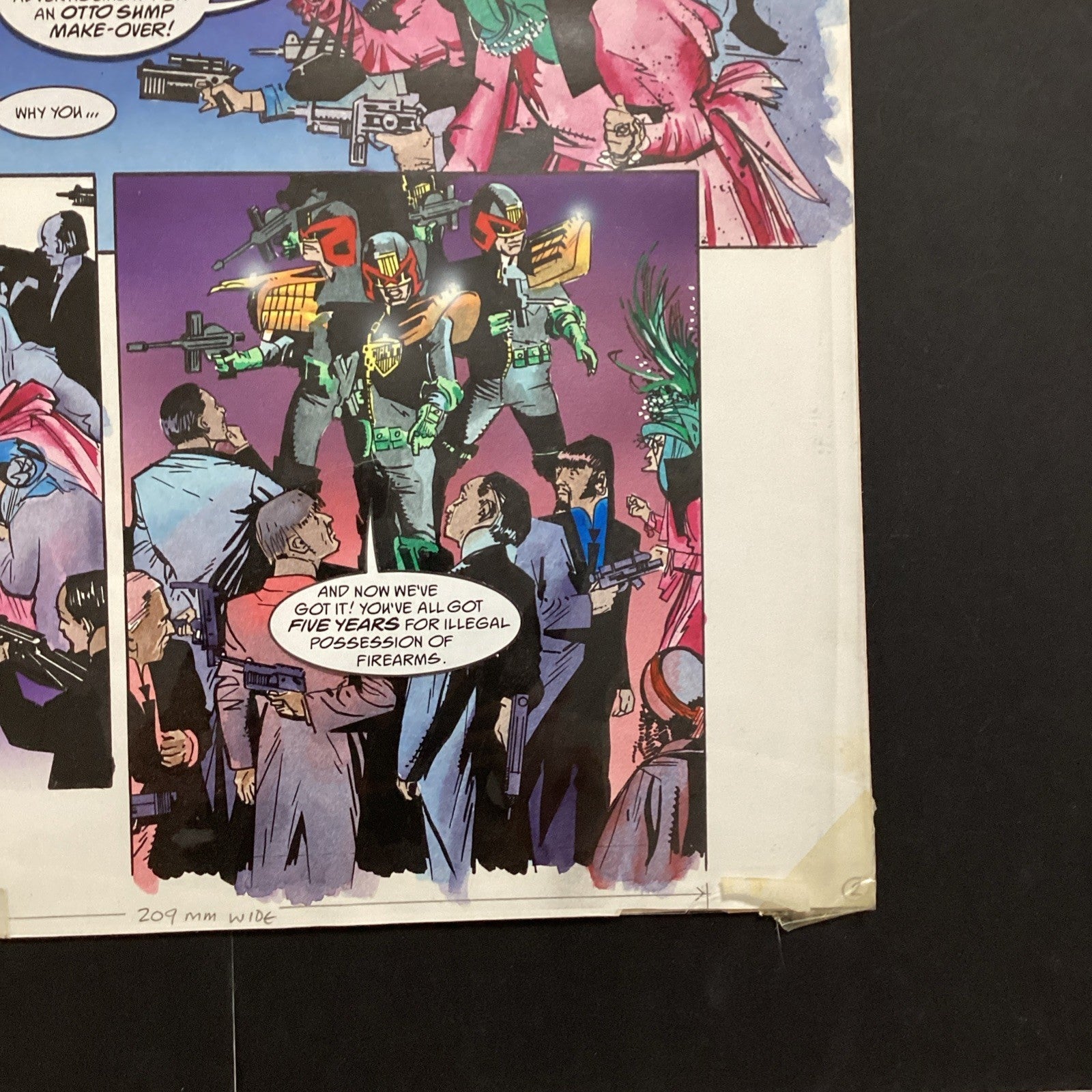 Original Colours Artwork Judge Dredd Megazine #1 Page 2 1995 by Peter B. Smith3