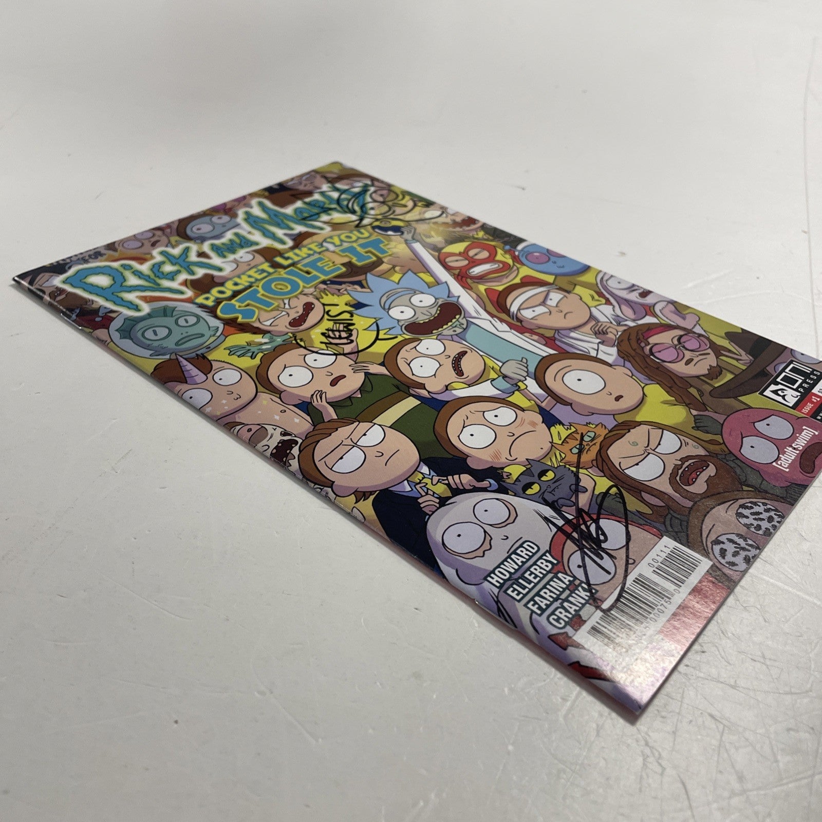 Rick and Morty #1 2017 Forbidden Planet Var Signed and Sketched (to Lewis) **3