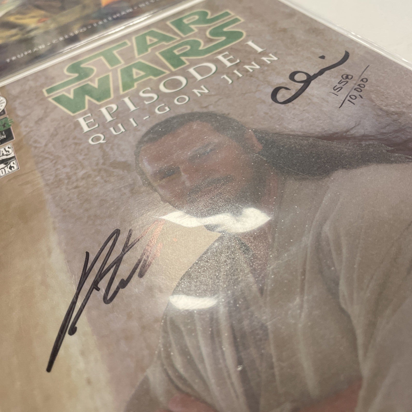 Star Wars Episode 1 Obi-Wan Amidala Qui-Gon & Anakin Gold Foil Signed Comics X47