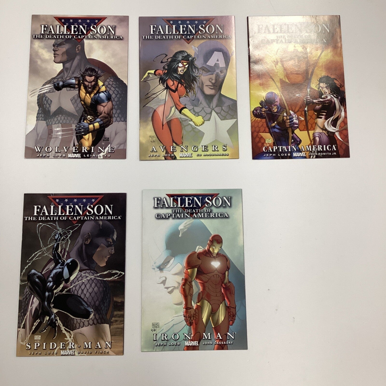 Fallen Son Death Of Captain America #1-5 2007 VF/NM All Variant Set0