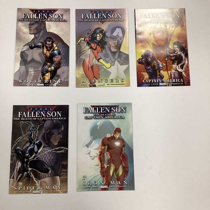 Fallen Son Death Of Captain America #1-5 2007 VF/NM All Variant Set0
