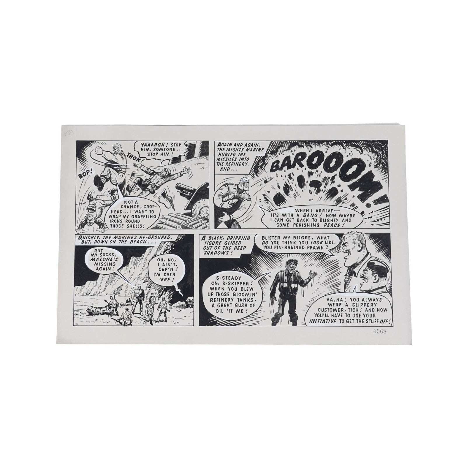 Original Artwork for a complete Captain Hurricane Story by R. Charles Roylance7