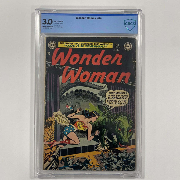 Wonder Woman #64 Vol 1. CBCS 3.0. Slabbed Comic, Cent copy