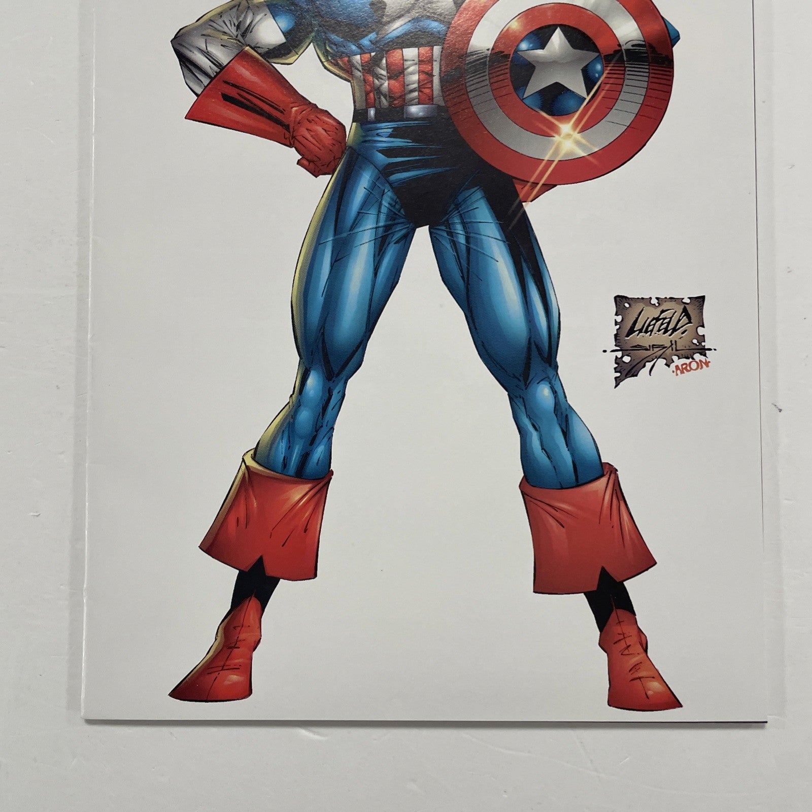 Captain America #1 1996 VF/NM Comicon Exclusive Rob Liefeld Cover2