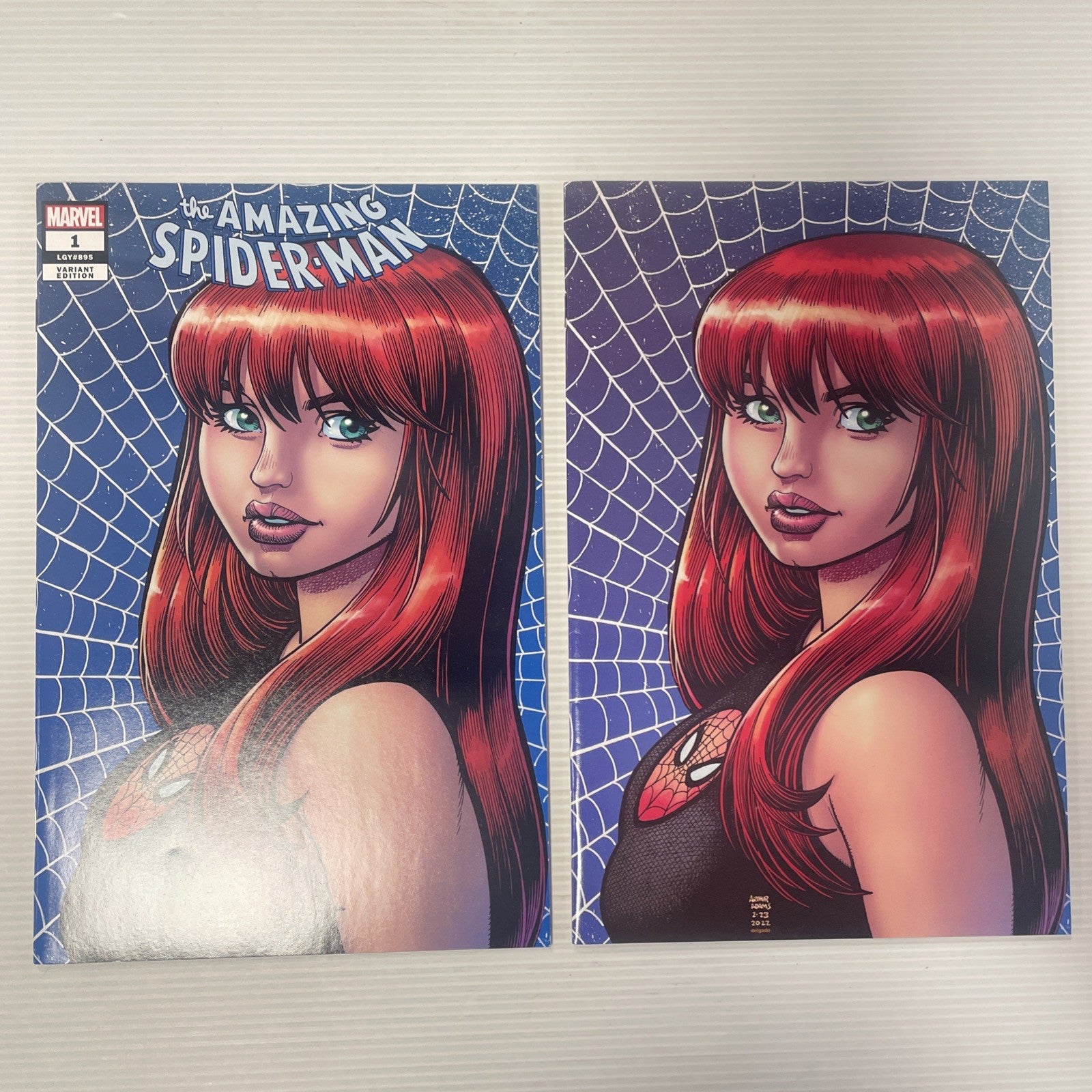 Amazing Spider-Man #1 LGY #895 2022 NM Arthur Adams Trade & Virgin Set0