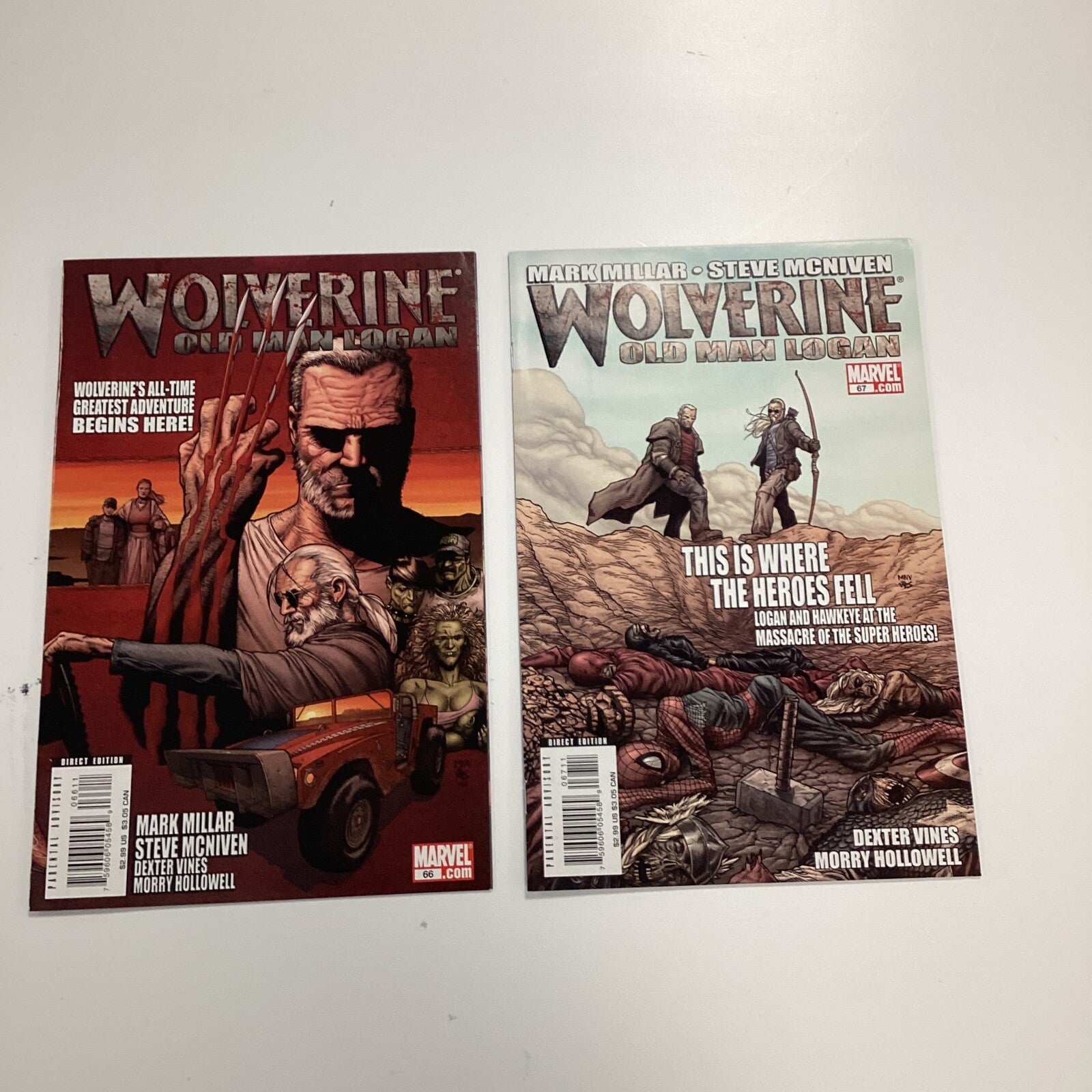 Wolverine Old Man Logan #66 & #67 2008 VF+ 1st Appearance of Old Man Logan0
