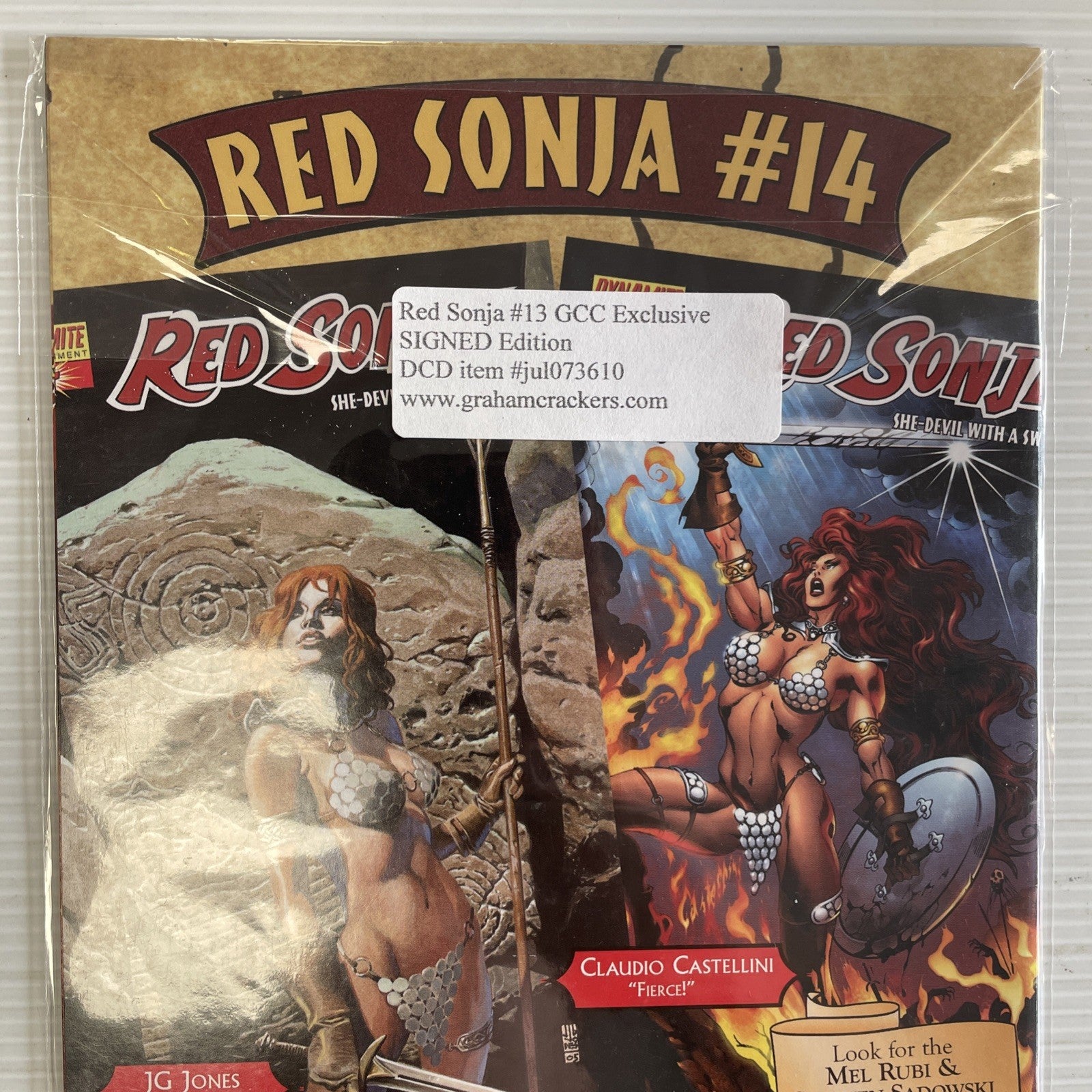 Red Sonja #13 2006 FN/VF Graham Crackers Signed Mel Rubi Exclusive Nearly Nude V6