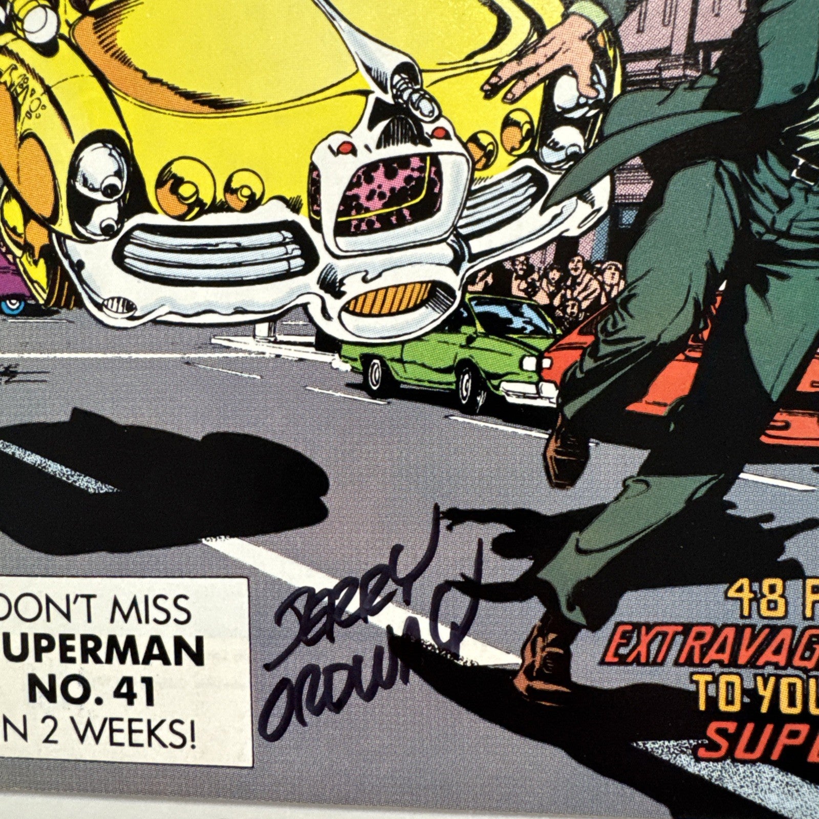 Action Comics #650 1990 FN/VF signed by Jerry Ordway at NY Comic Con 20063