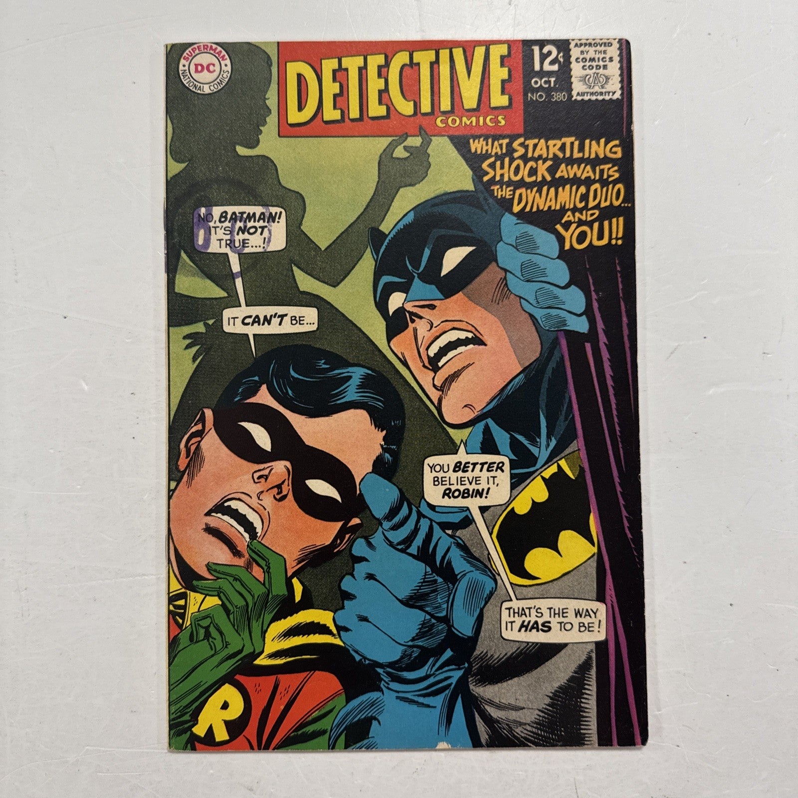 Detective Comics #380 1968 FN Pence Stamp on Cover0