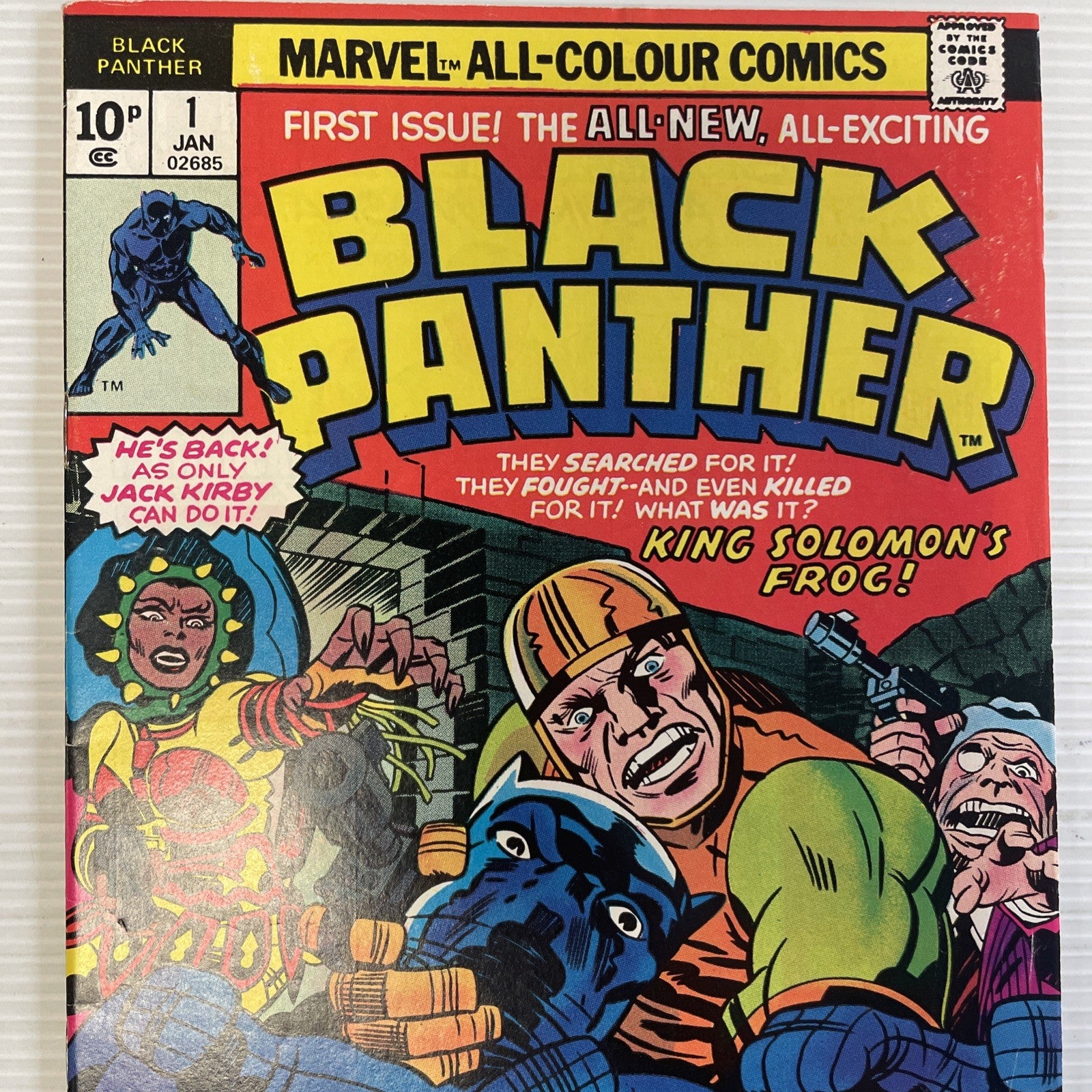 Black Panther #1 1977 FN Pence Copy 1st in own title1