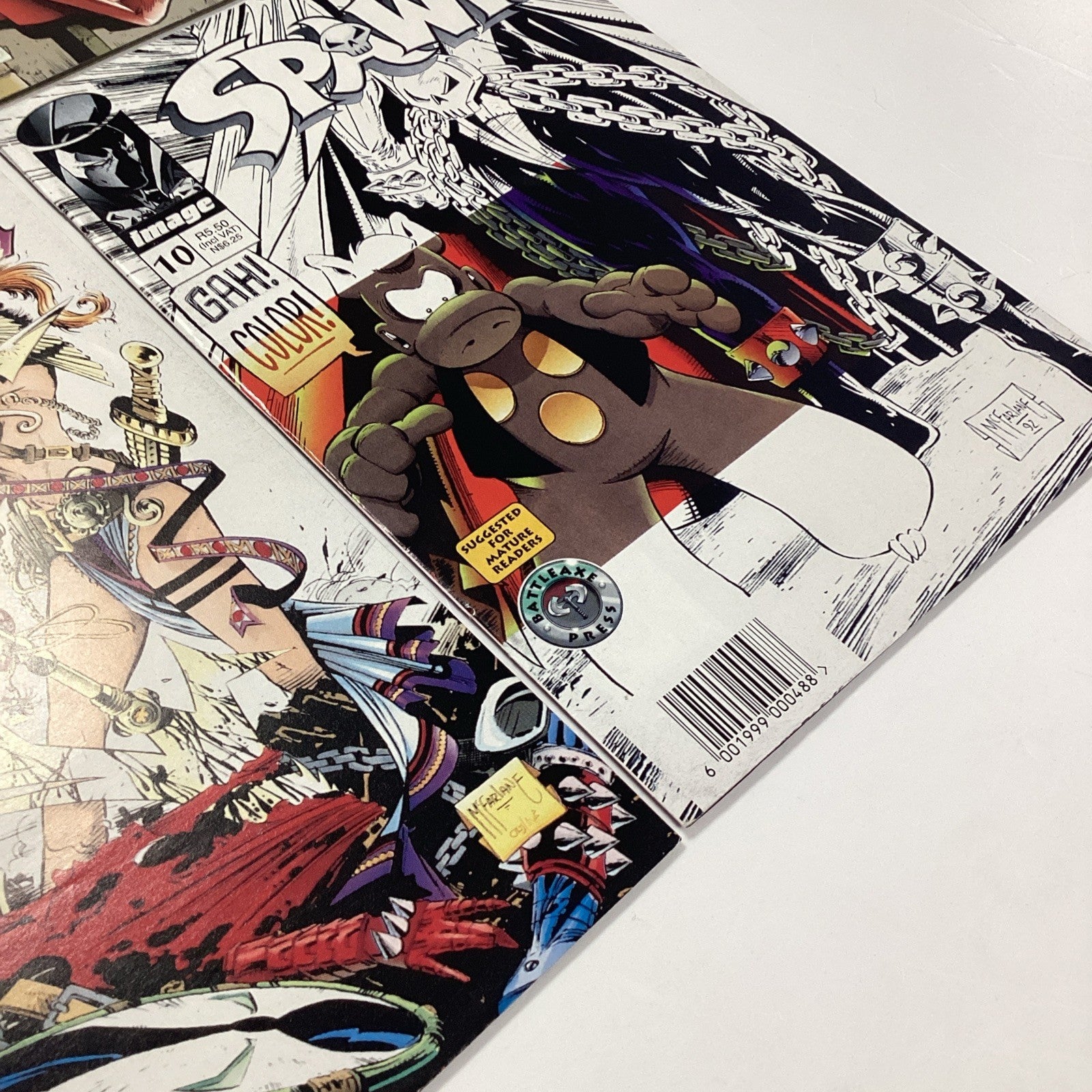 SPAWN  #1-10 VF RSA Variants Battleaxe Press Scarce South African Reprints 199520