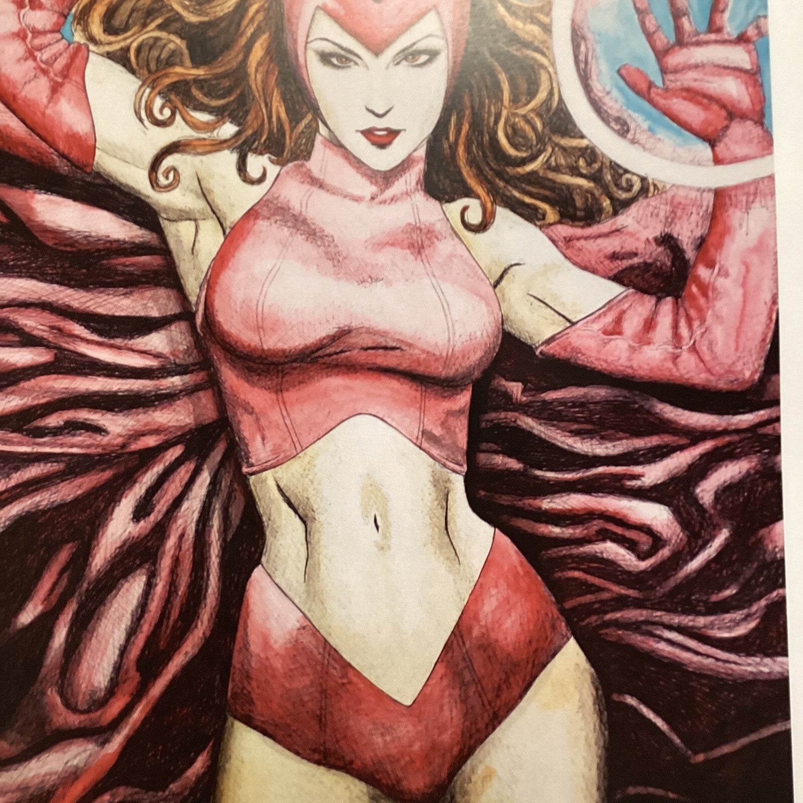 Scarlet Witch Signed Art Print by Becky Knapp4