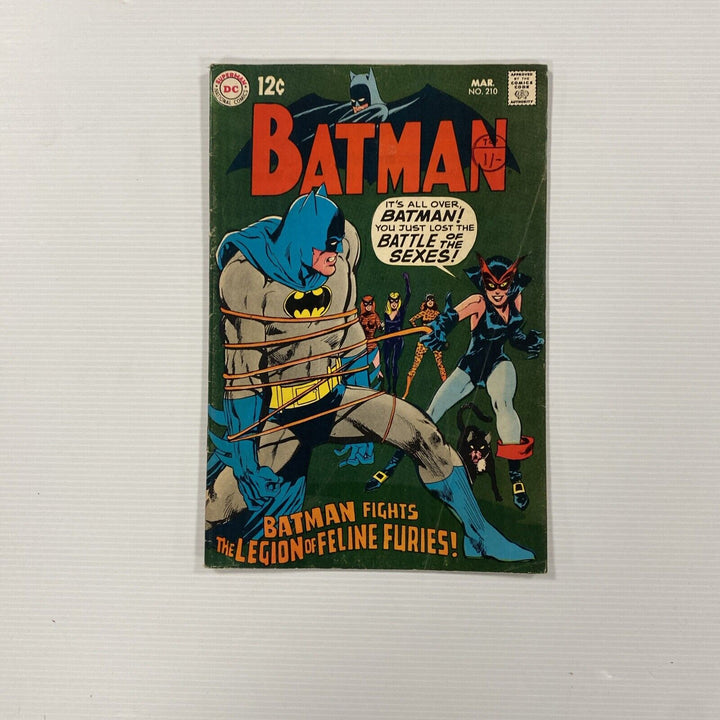 Batman #210 1969 VG+ Pence Stamp Neil Adams Cover