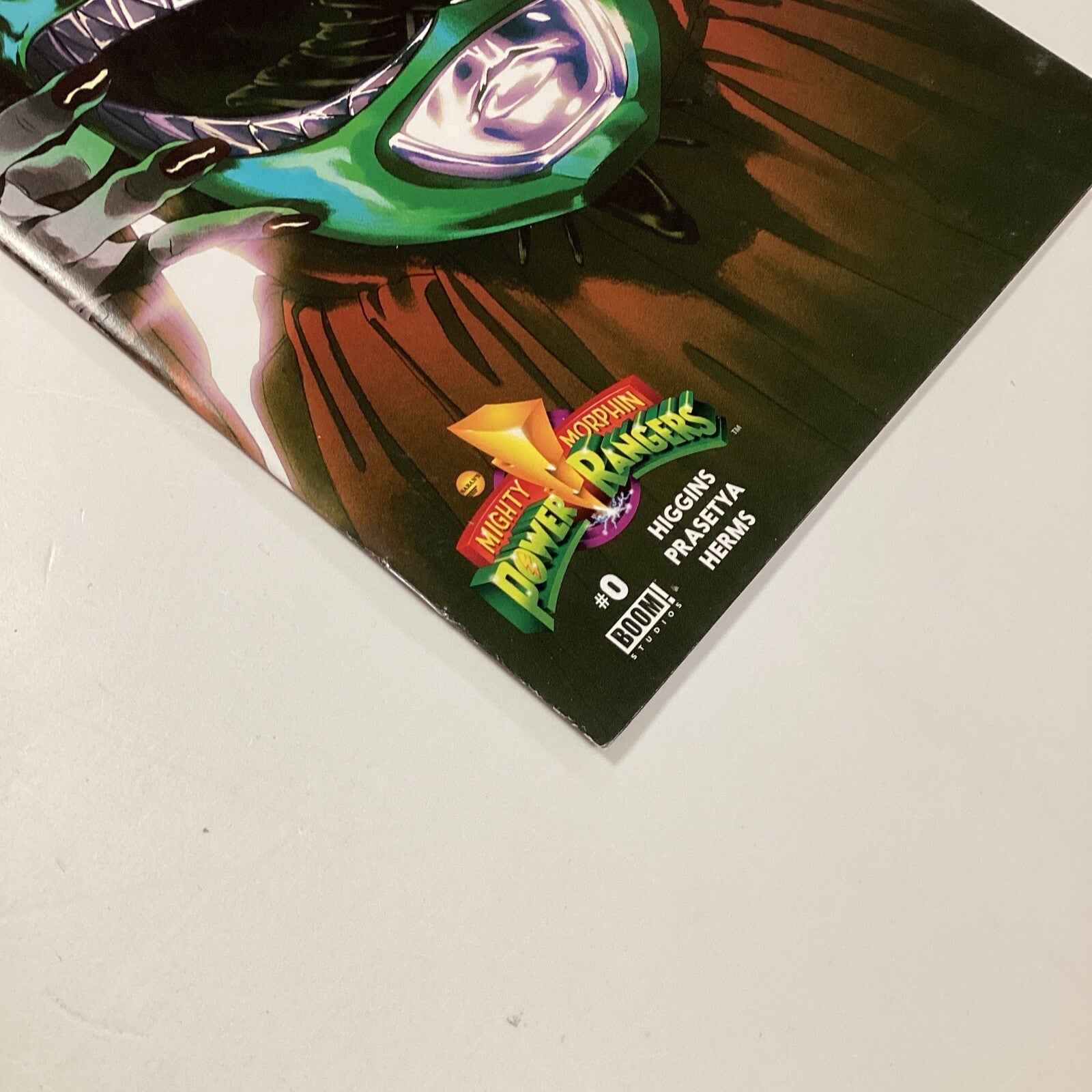 Mighty Morphin Power Rangers #0 2016 NM Second Print Green Helmet Variant Boom!3