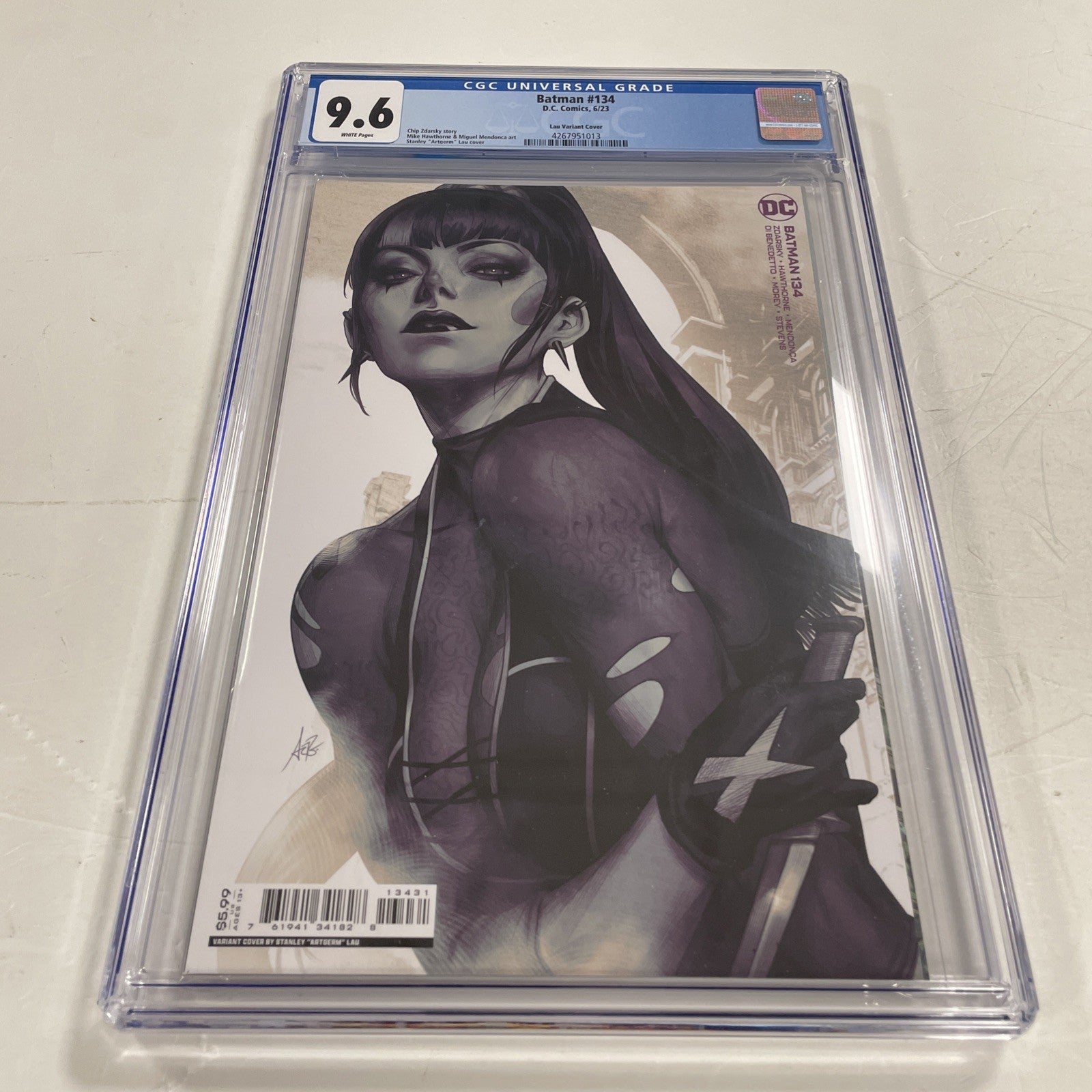 Batman #134 2023 2021 CGC 9.6 White Pages Artgerm Variant0