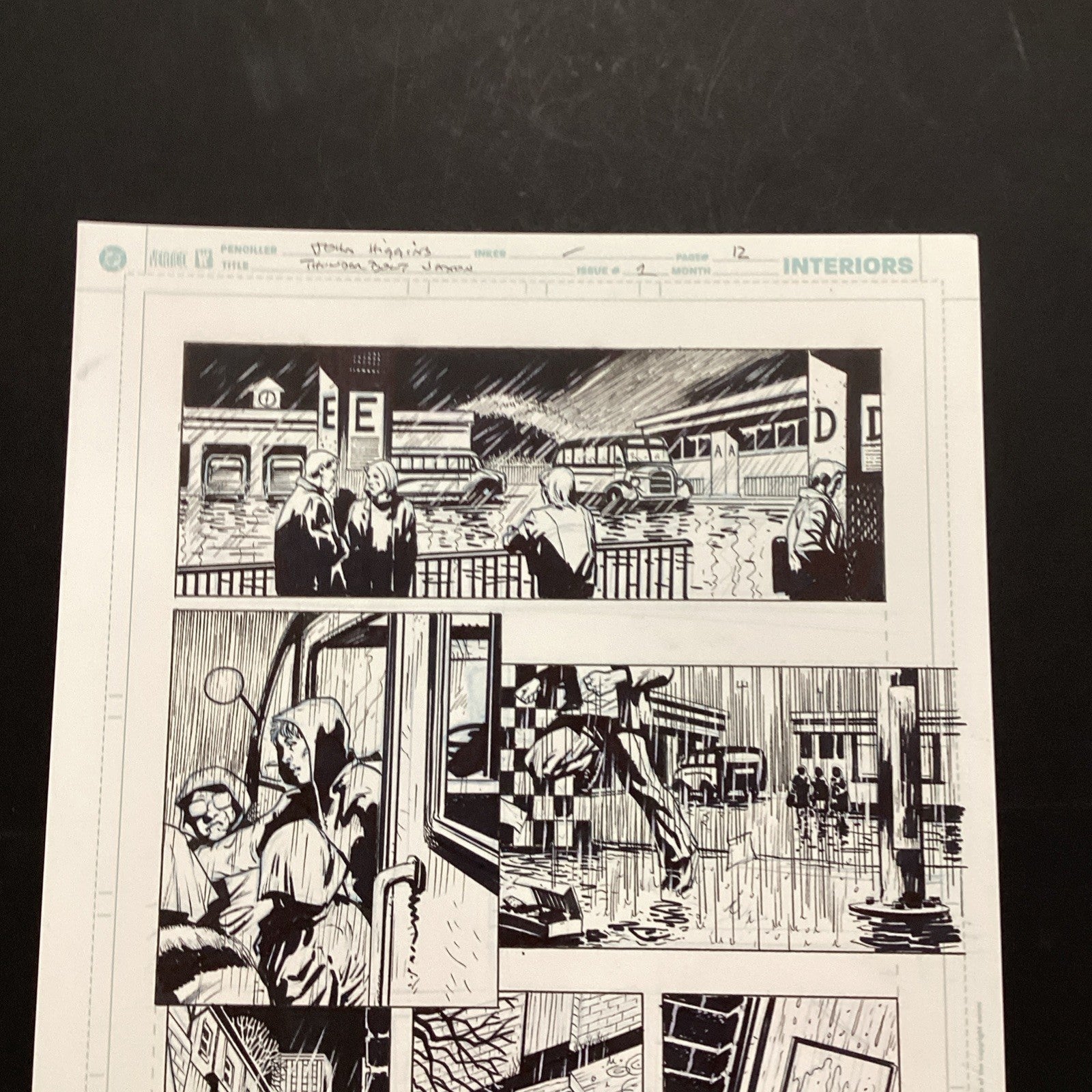 Original Artwork for Thunderbolt Jaxon #1 Page 12 By John Higgins 20062