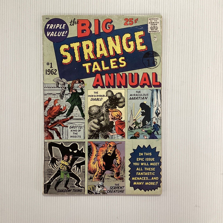 Marvel The Big Strange Tales Annual #1 1962 VG Cent Copy Pence Stamp