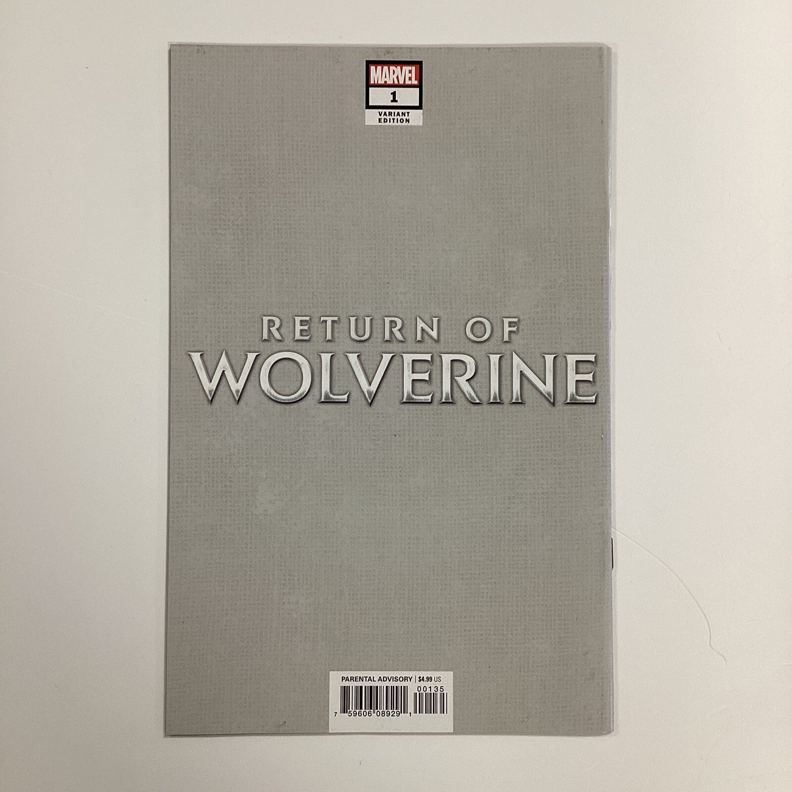 Return Of Wolverine #1 2018 NM Mcniven 1:300 Brown Costume Virgin Variant4