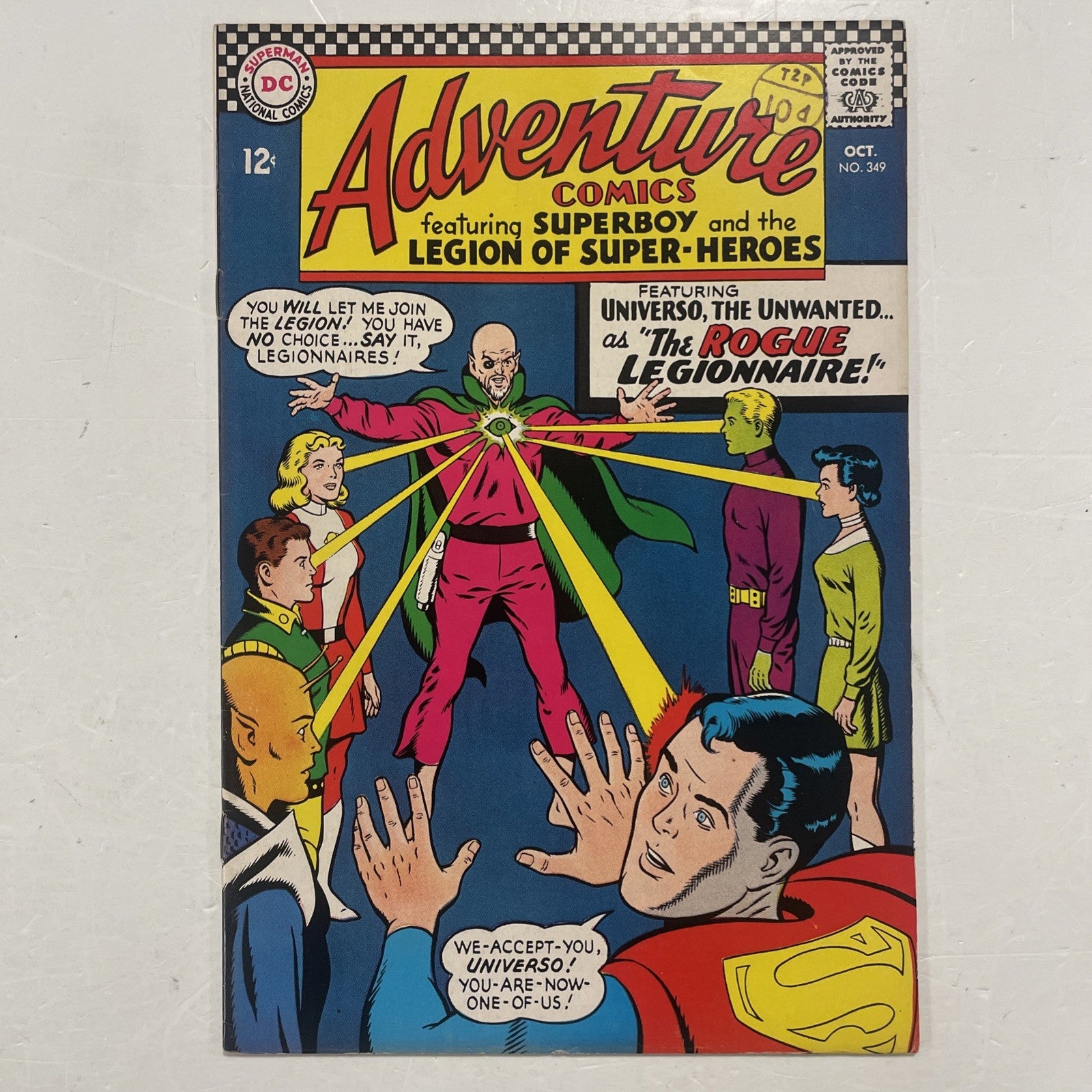 Adventure Comics #349 1966 FN/VF Pence Stamp0