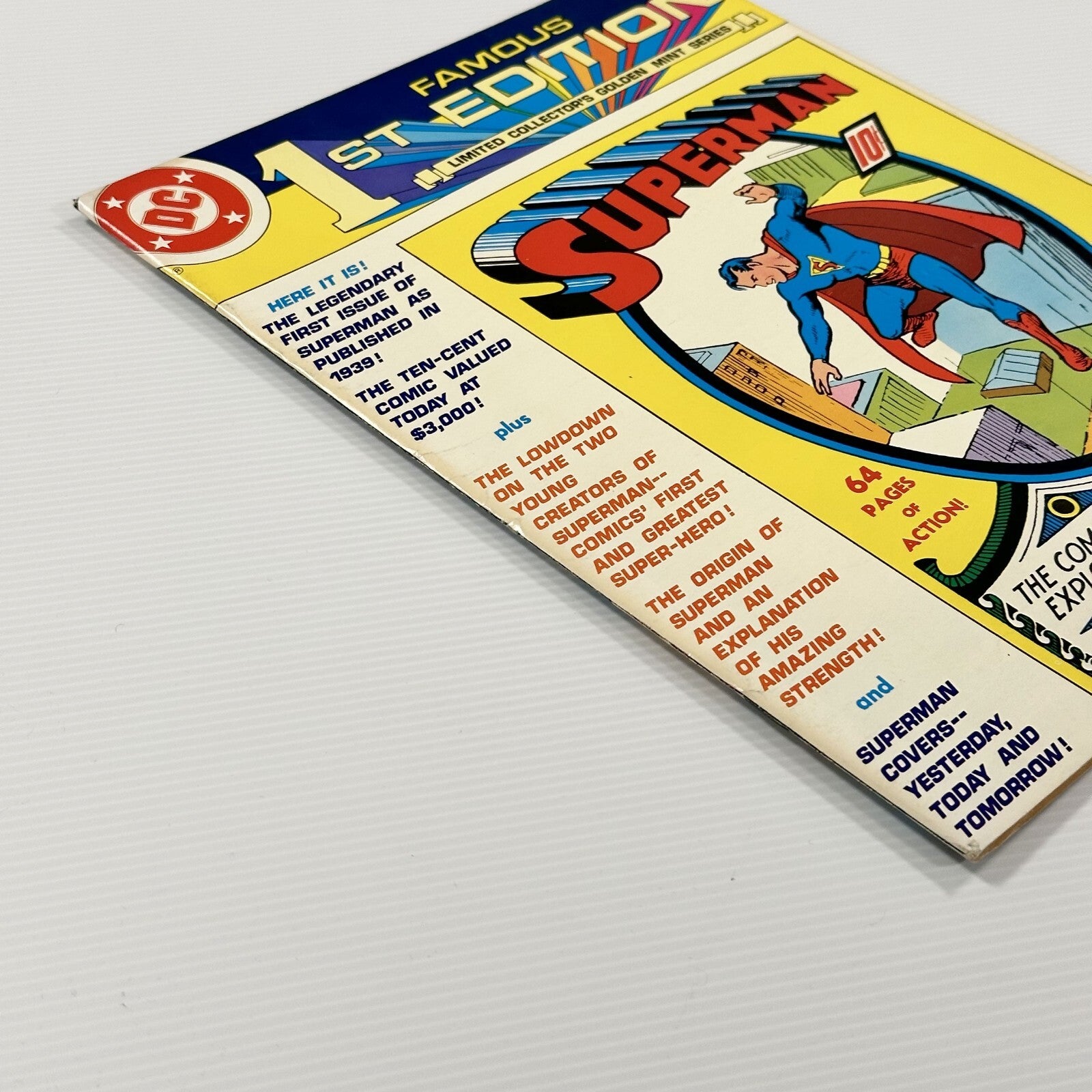 DC Famous First Edition Superman #1 1979 VF Pence Copy3