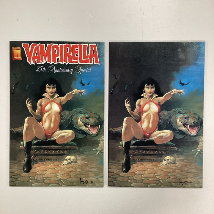 Vampirella 25th Anniversary Special 1996 VF/NM Frank Frazetta Trade & Virgin0