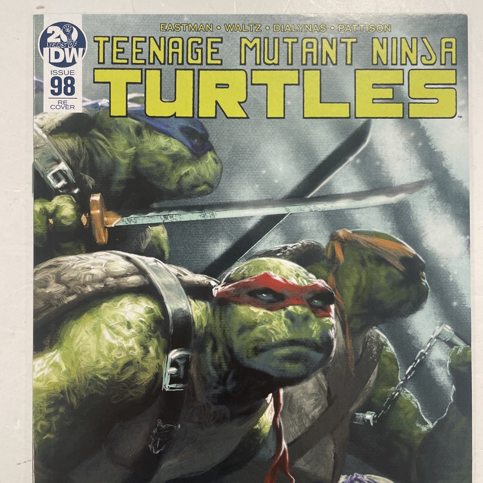Teenage Mutant Ninja Turtles #98 2019 VF/NM RE Cover & Virgin Variant Dell'Otto2