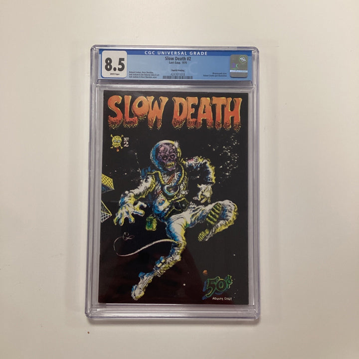 Slow Death #2 1970 CGC 8.5 White Pages Last Gasp Comics Fourth Printing0