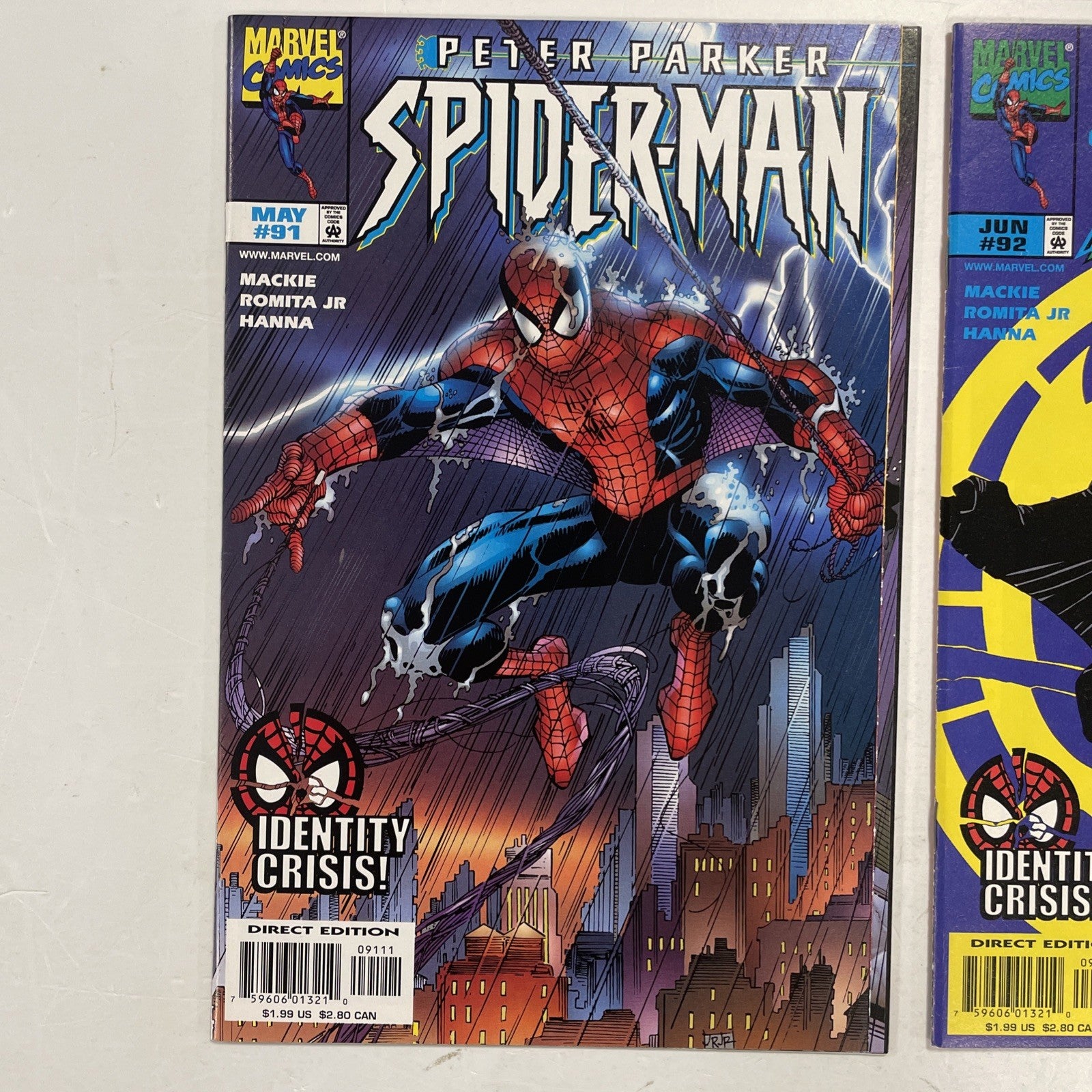 Spider-Man: Identity Crisis #1-8 1998 Complete Set Mixed Grades5