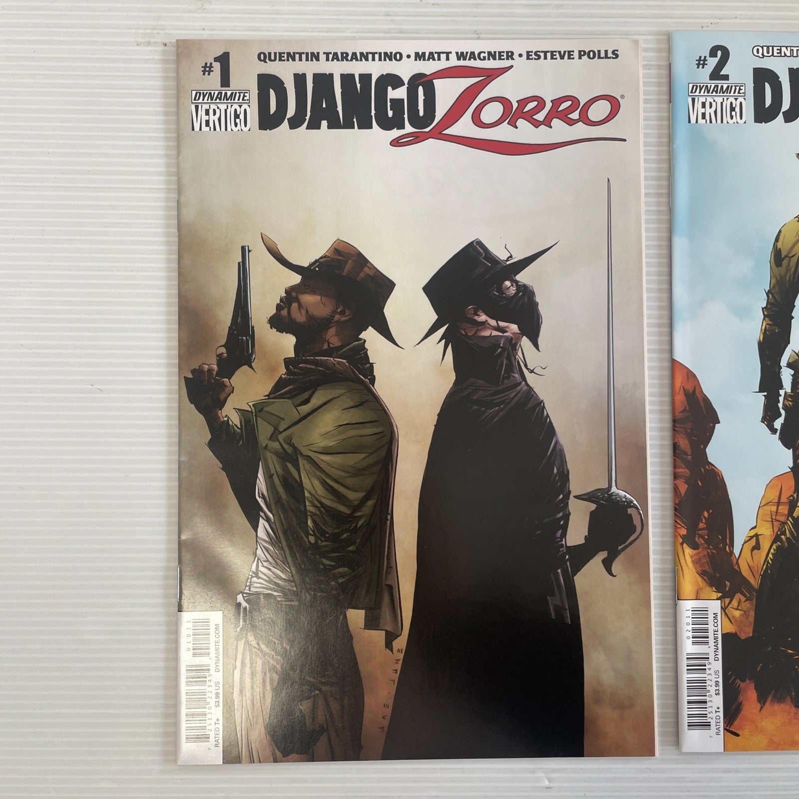 Django Zorro #1 & #2 2014 NM Tarantino, Wagner Jae Lee Dynamite1